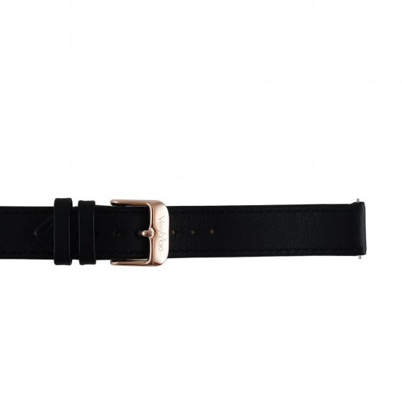 Leather strap - Black 